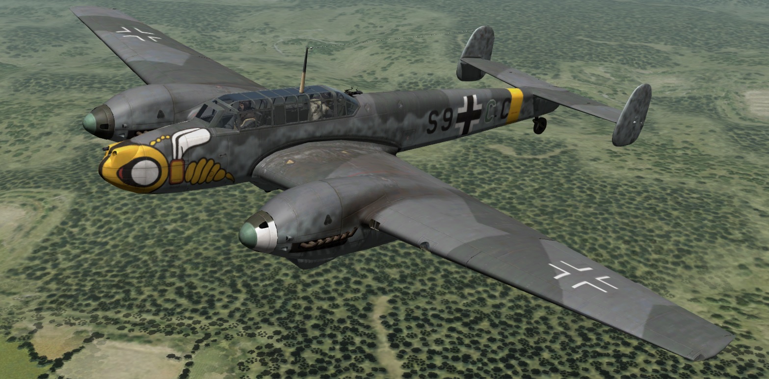 Bf 110G-2 Stab. II/Zg 1 by Devil5O5 skin image